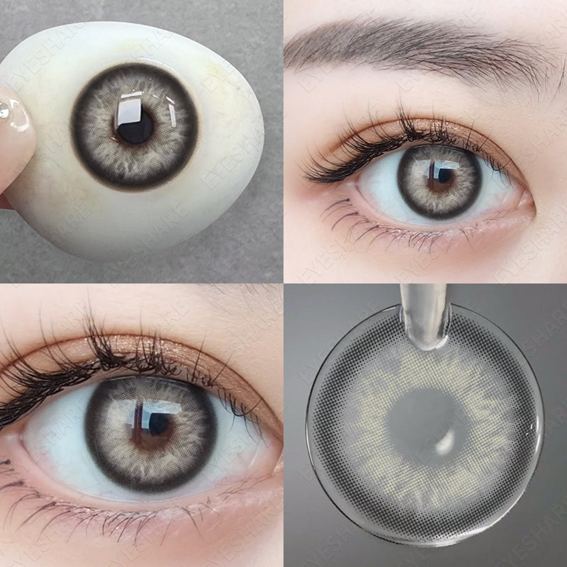 Eyeshare Myakhie Softlens Minus(-1 ~ -6) 14.2mm Brown Gray Minus Softlens