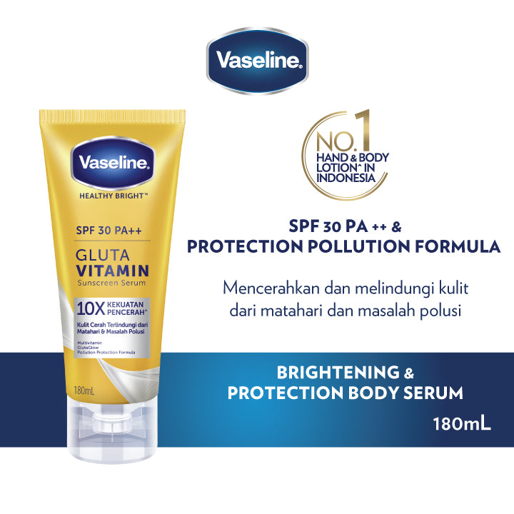 VASELINE SPF 30 PA ++ GLUTA VITAMIN SUN SCREEN SERUM 180ML twinpack