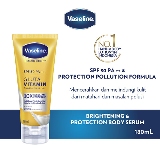VASELINE SPF 30 PA ++ GLUTA VITAMIN SUN SCREEN SERUM 180ML twinpack
