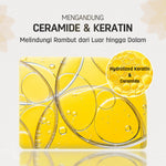 ERHAIR Restore Hair Shield Serum 70mL - Serum Melembutkan Rambut Kering & Frizzy | Ceramide & Keratin Hair Oil  | Melindungi rambut dari paparan matahari | Heat Protectant