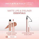 Instaperfect Matte Lips & Eyeliner Essentials Bundle (Everlast Intense Matte Liquid + Hypergetic Precise Black Liner)