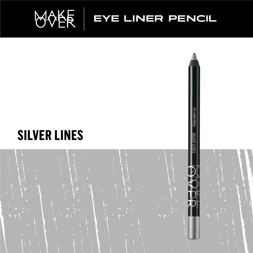 MAKE OVER Eye Liner Pencil - Eyeliner Creamy Pigmented Intense Pekat Smudgeproof Presisi