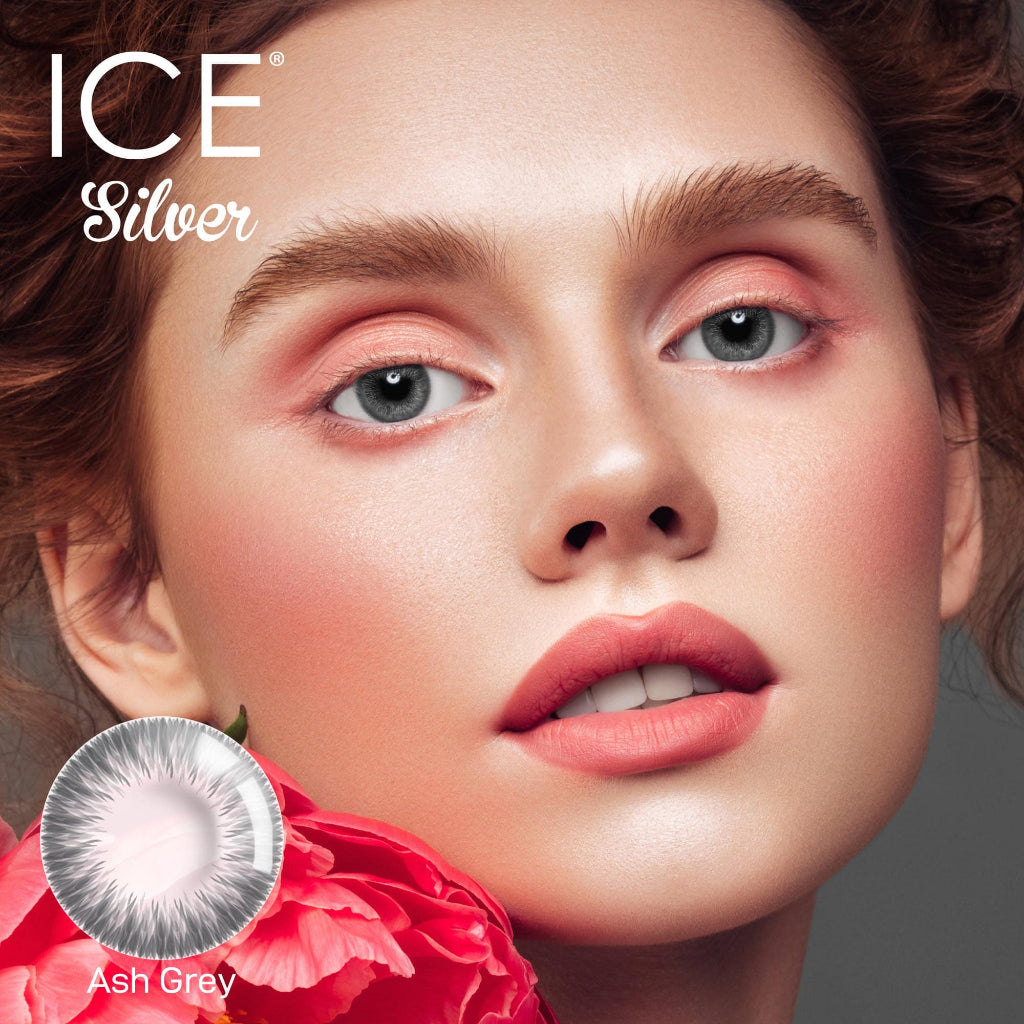 Exoticon Softlens Ice Silver Series Grey | Cloudy Grey | Light Grey | Icy Grey | Ash Grey
