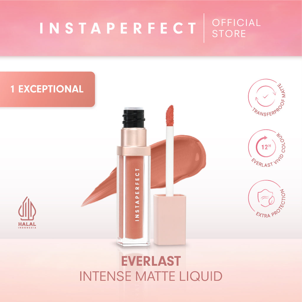 [NEW] Instaperfect Everlast Intense Matte Liquid 4.2 g - Longlasting Lip Cream (Transferproof, Tahan Lama 12 Jam)