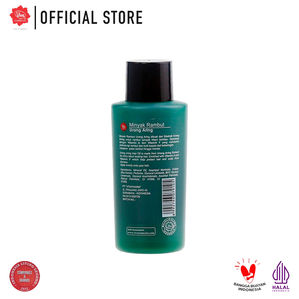 Viva Minyak Rambut Urang Aring for Black Shine Hair with VIT A & F - 60ml