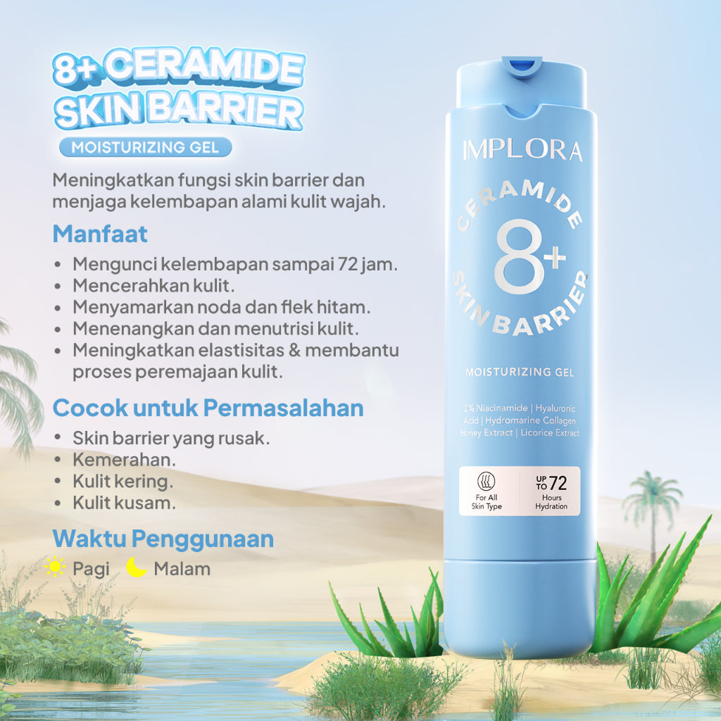 [Bundling] Implora 8+ Ceramide Skin Barrier Moisturizing Gel with Refill