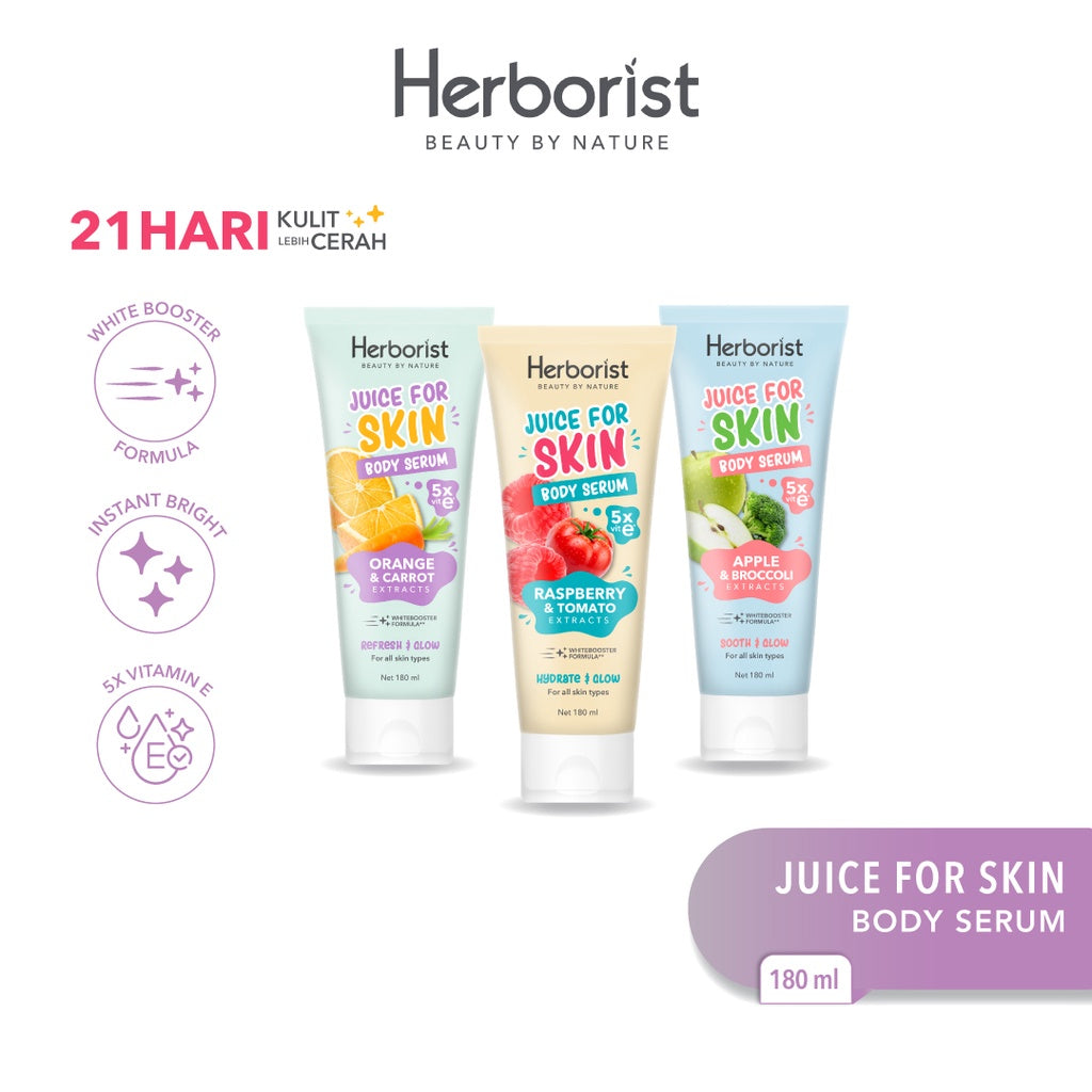 HERBORIST BODY SERUM APPLE , ORANGE , RASPERRY 180ML