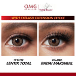 OMG Oh My Glam LASHTENTION Waterproof Mascara Precise Matic Eyebrow
