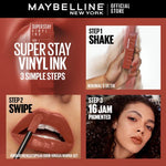 Maybelline Paket Makeup Sky High Mascara + Superstay Vinyl Ink Saucy | Bundle hemat lipstik maskara Lipstick transferproof Tahan Lama