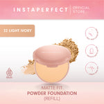 Instaperfect Refill Matte Fit Powder Foundation 13 g - Refill Bedak (Real Skin Cover Setter, Smooth Matte Finish, SPF 20 PA+++)