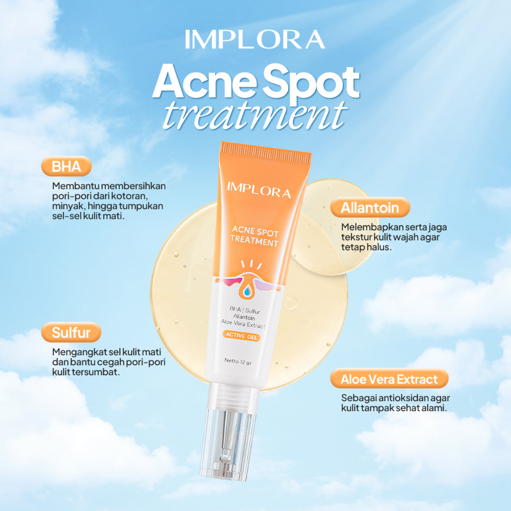 Implora Acne Spot Treatment | Antioksidan | Menenangkan Kulit Berjerawat | Pereda Jerawat