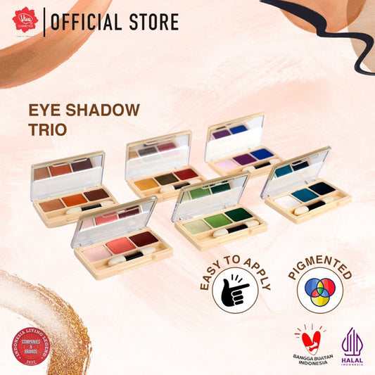 Viva Queen Eye Shadow - Trio (tersedia 6 varian kombinasi warna)