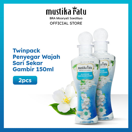 Mustika Ratu Twinpack Penyegar Sari Sekar Gambir Toner 150ml