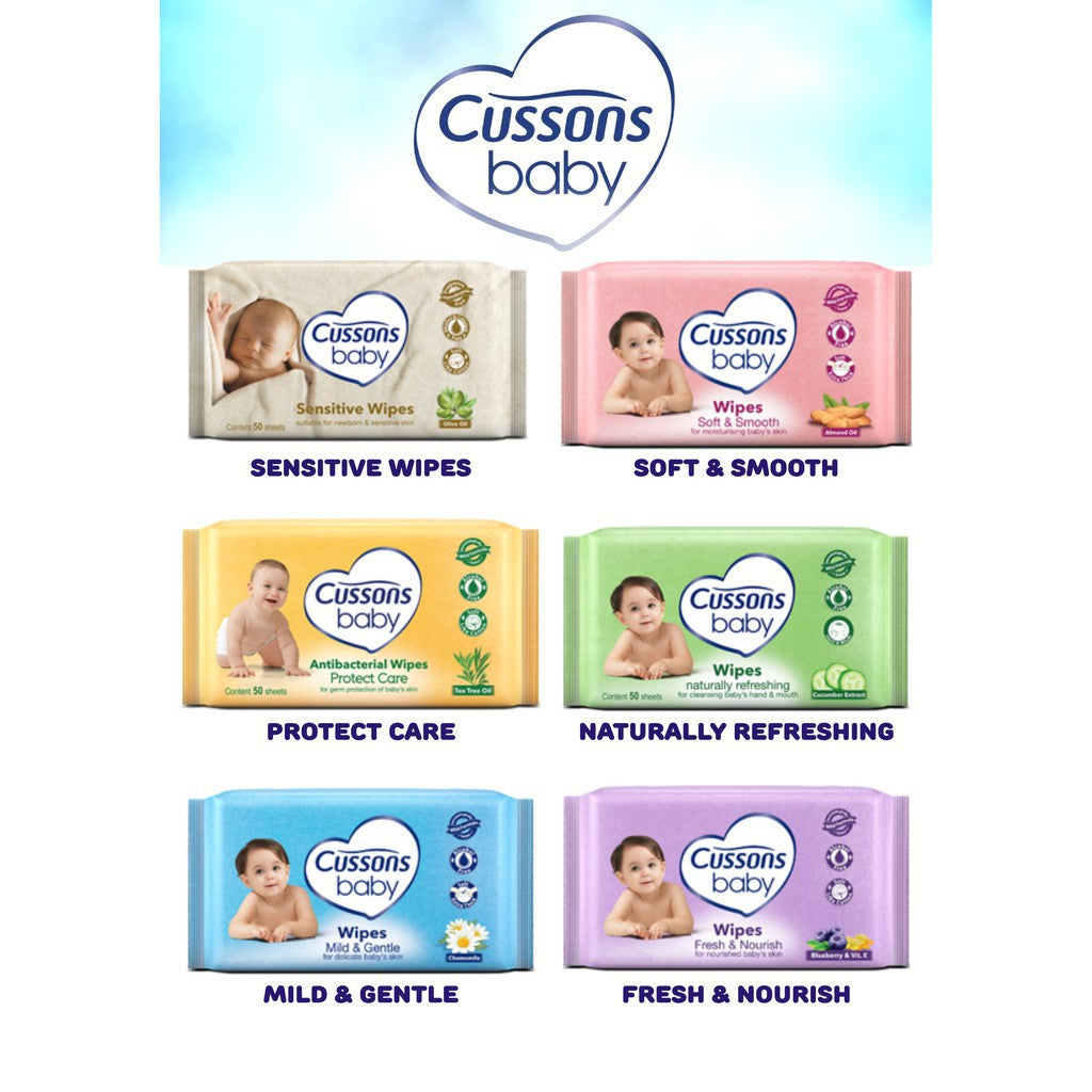 TISSUE BASAH TISU BASAH CUSSONS BABY 50'S