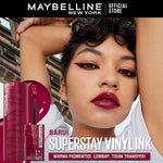 Maybelline Paket Makeup Sky High Mascara + Superstay Vinyl Ink Peachy | Bundle hemat lipstik maskara Lipstick transferproof Tahan Lama