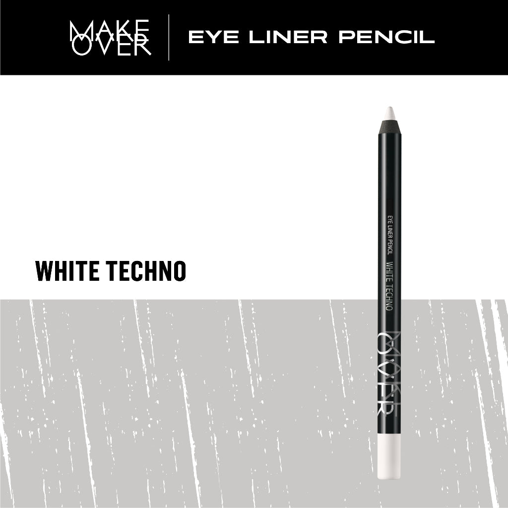 MAKE OVER Eye Liner Pencil - Eyeliner Creamy Pigmented Intense Pekat Smudgeproof Presisi