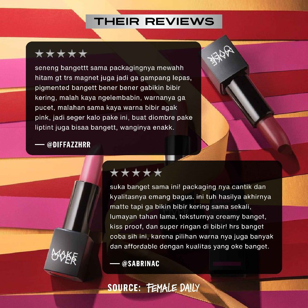 [SPECIAL MASTERSHADE] MAKE OVER Color Hypnose Creamy Lipmatte 4.3 g - Lipstick