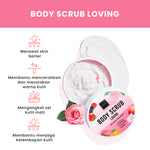 Scarlett Whitening Loving Body Scrub - Lulur Scrub for Lightening Body dengan 7X Ceramide untuk Mencerahkan Melembabkan Menutrisi Kulit sekaligus Merawat Skin Barrier dengan Aroma Wangi Mewah || Efektif Meratakan Kulit Belang & Pemutih Kulit