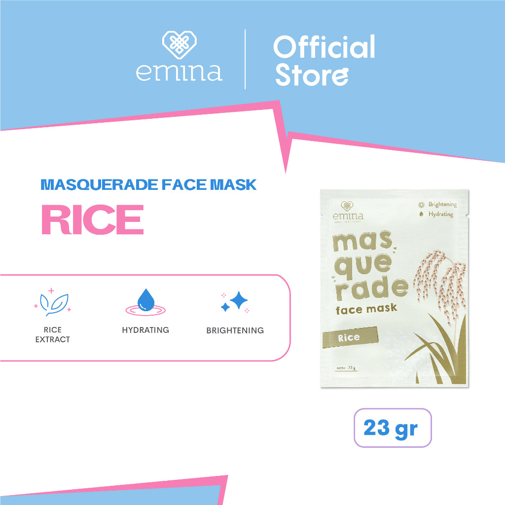 Emina Masquerade Face Mask 23 g - Sheet Mask Ekstrak Bahan Alami