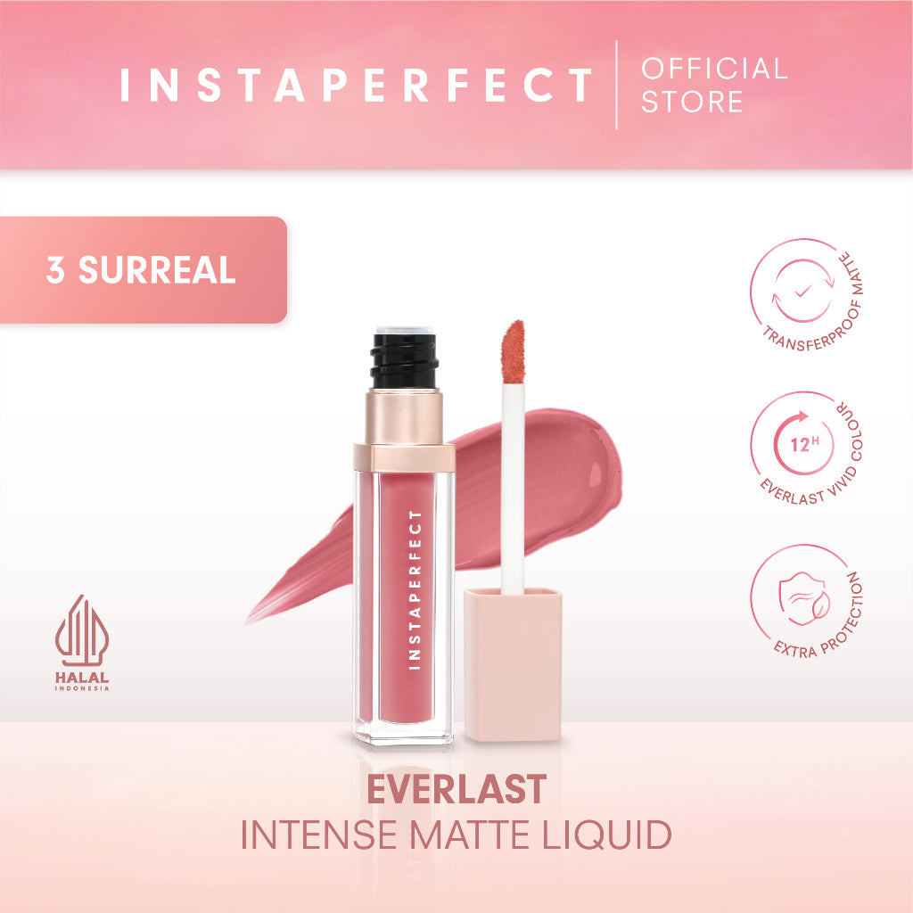 [NEW] Instaperfect Everlast Intense Matte Liquid 4.2 g - Longlasting Lip Cream (Transferproof, Tahan Lama 12 Jam)