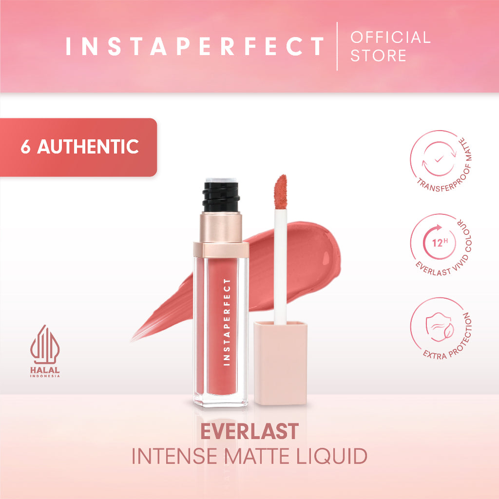[NEW] Instaperfect Everlast Intense Matte Liquid 4.2 g - Longlasting Lip Cream (Transferproof, Tahan Lama 12 Jam)