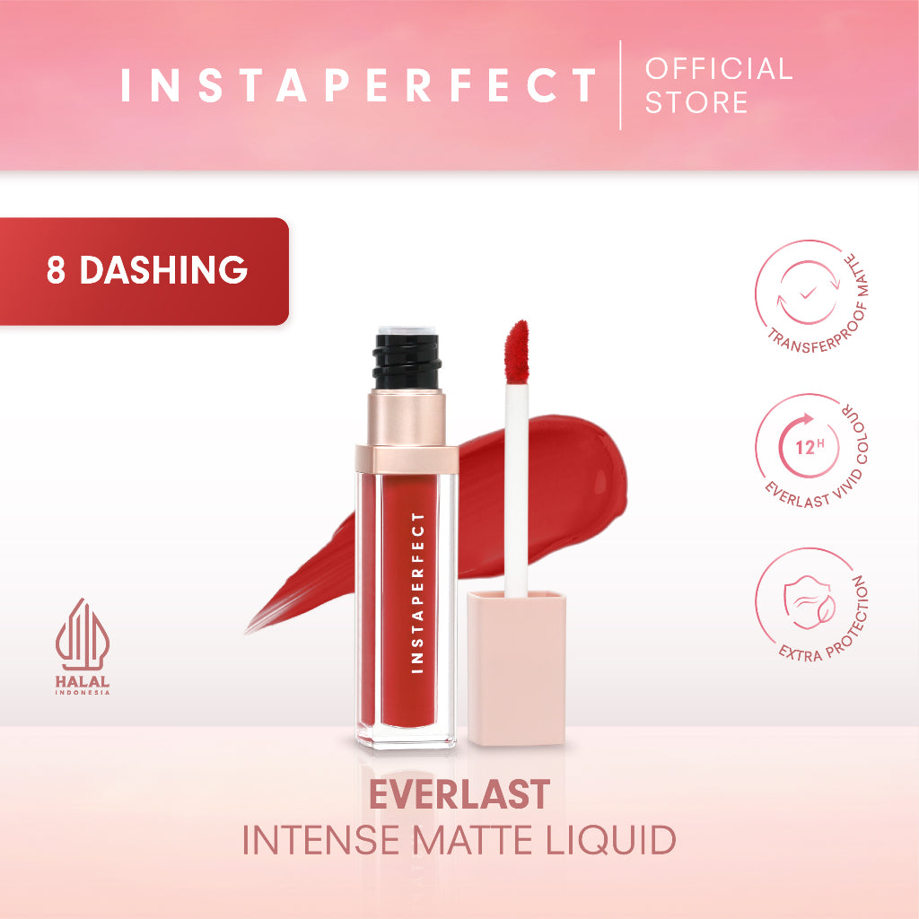 [NEW] Instaperfect Everlast Intense Matte Liquid 4.2 g - Longlasting Lip Cream (Transferproof, Tahan Lama 12 Jam)