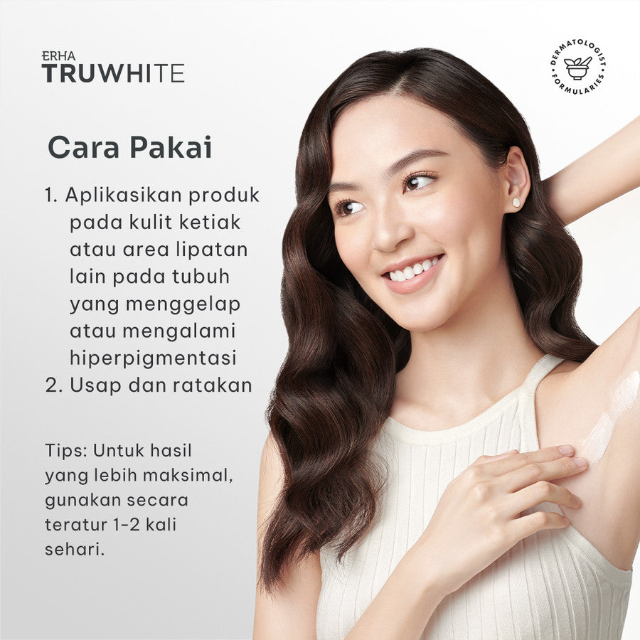 ERHA Truwhite Niacinamide & Chamomile Extract Body Brightening Cream 30g - Krim Pencerah Badan dan Ketiak