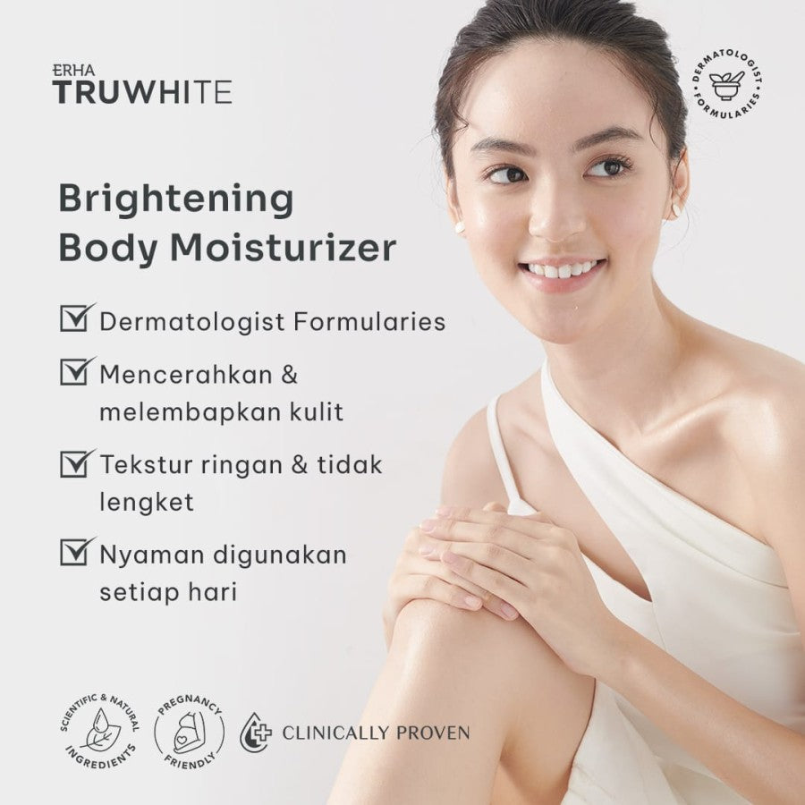 ERHA Truwhite Niacinamide & Mulberry Extract Brightening Body Moisturizer 250g - Lotion Pencerah & Pelembap Tubuh