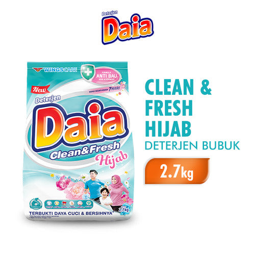 Daia Detergent Putih/Violet 2.7kg Deterjen Bubuk