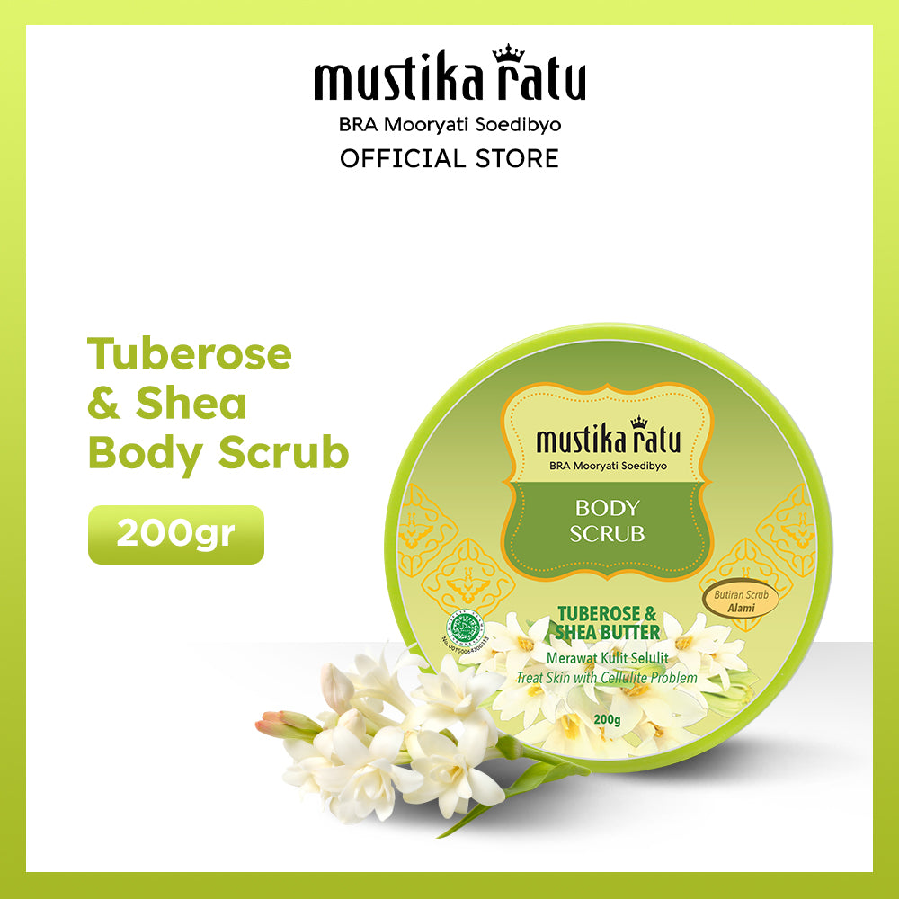 Mustika Ratu Tuberose & Shea Body Scrub 200gr