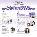 L'Oreal Paris Excellence Ash Supreme #6.11 Smoky Ash Hair Color Twinpack (Cat Rambut L'Oreal)