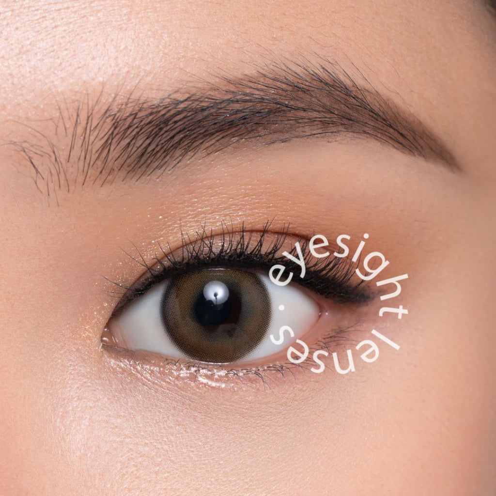[BEST SELLER] EYESIGHT LENSES Softlens Eyesm Ocher Brown | Softlens Korea 14.2mm Motif Natural - Bisa Normal dan Minus (2pcs/sepasang)