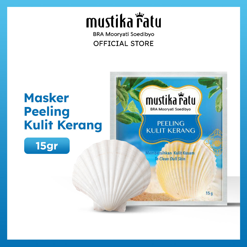 Mustika Ratu Perawatan Wajah Masker Peeling Kulit Kerang 15gr