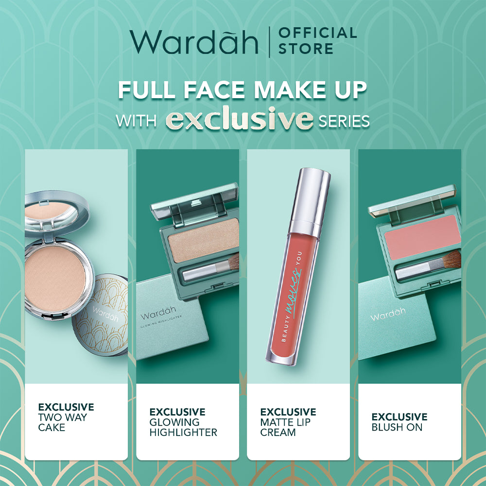 WARDAH Exclusive Glowing Highlighter - Memberikan Efek Glowing Yang Intense - Tekstur Creamy dengan Shimmer yang Halus - Tahan Lama Hingga 8 Jam dengan Hasil Akhir Natural - Makeup
