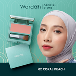 WARDAH Exclusive Blush On - Warna Intense dan Tahan Lama - Tekstur Smooth Silky Mudah Digunakan - Hasil Natural dan Berkilau - Tersedia dalam 2 Warna - Makeup