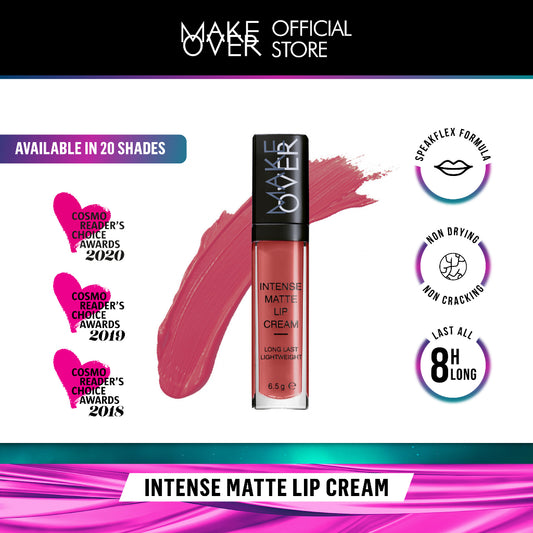 MAKE OVER Intense Matte Lip Cream - Lipstick Lipcream tahan lama hingga 8 jam lembab ringan ombre lips nude
