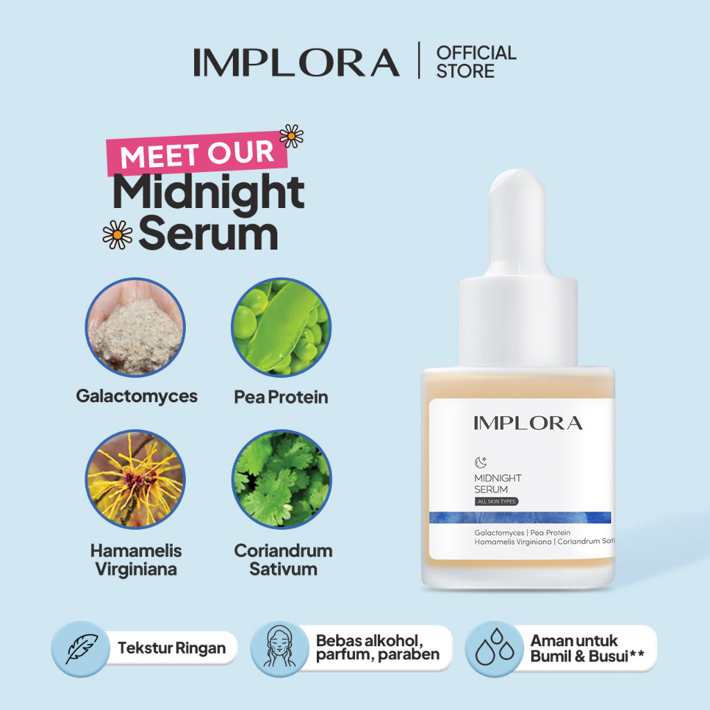 [HEMAT 10K] Implora Hydra Veil Sleeping Mask + Serum Wajah