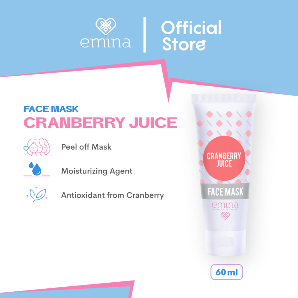 Emina Face Mask 60 mL (Clay & Peel Off Mask) - Masker Wajah