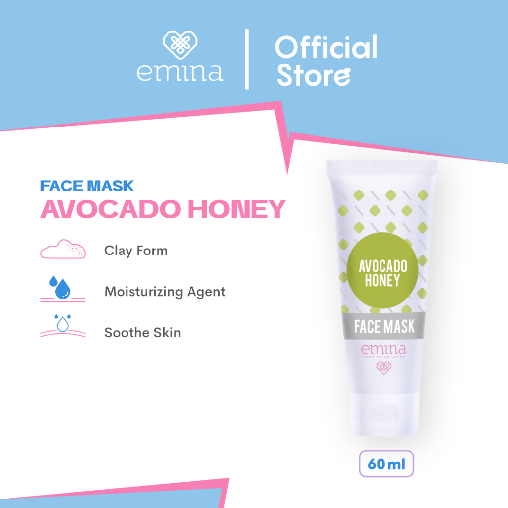 Emina Face Mask 60 mL (Clay & Peel Off Mask) - Masker Wajah