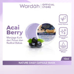 WARDAH Nature Daily Capsule Mask 10 ml - Masker Wajah Untuk Mengontrol Minyak - Mudah Digunakan dan Praktis Dibawa - Untuk Semua Jenis Kulit - Skincare