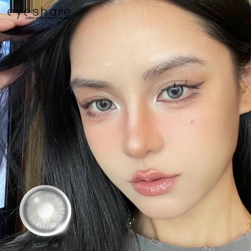 Eyeshare Myakhie Softlens Minus(-1 ~ -6) 14.2mm Brown Gray Minus Softlens
