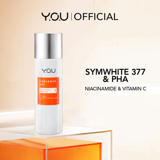 YOU Symwhite 377 Radiance Up Brightening and Exfoliating Essence with Centella + Niacinamide + PHA Atasi Bekas Jerawat and Dark Spot