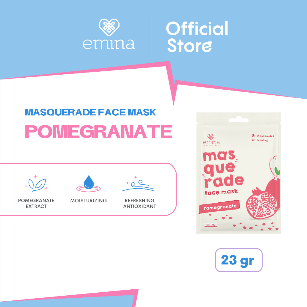 Emina Masquerade Face Mask 23 g - Sheet Mask Ekstrak Bahan Alami
