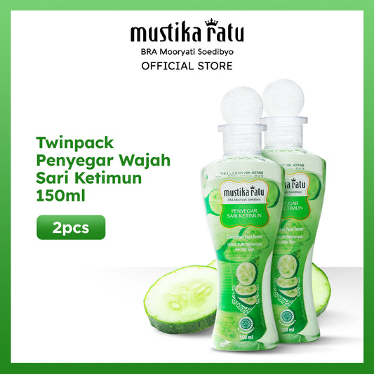 Mustika Ratu Twinpack Penyegar Sari Ketimun 150ml toner perawatan wajah