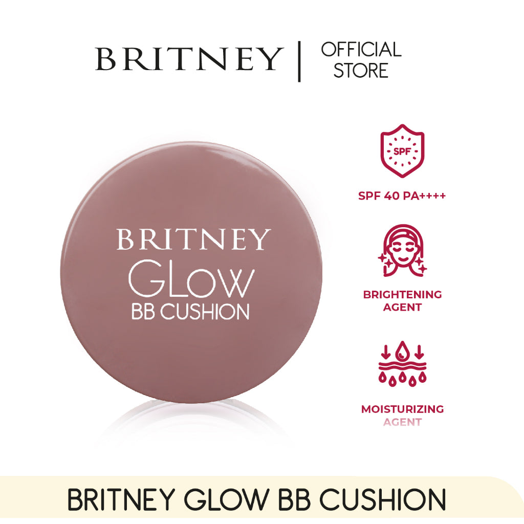BRITNEY Glow BB Cushion / BB Cushion tahan lama / BB Cushion Waterproof