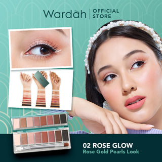 WARDAH Exclusive Eyeshadow Palette - 9 Warna Pigmented Yang Tahan Lama - Mudah Digunakan dan Blendable dengan Tekstur Lembut Mudah Menempel - Hasil Natural - Eye shadow - Makeup