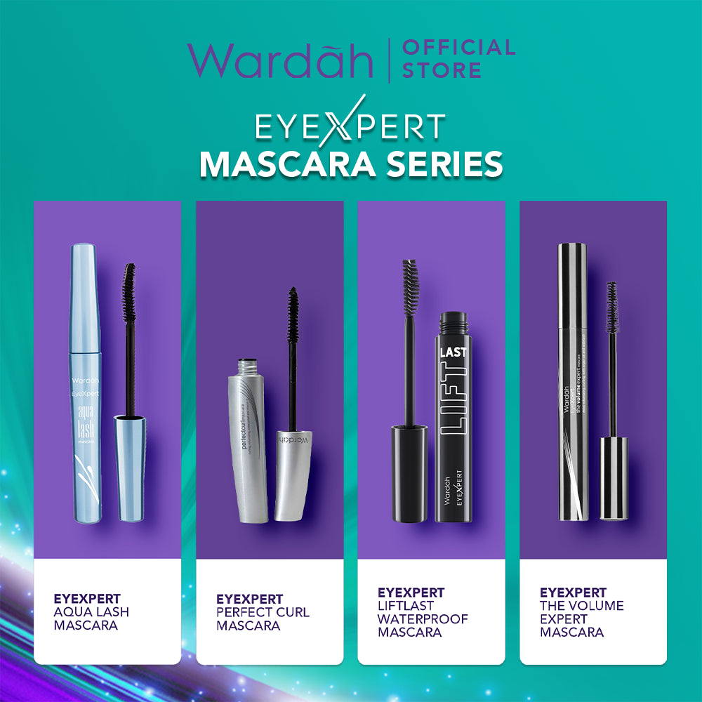 Wardah EyeXpert Perfectcurl Mascara - Mascara Waterproof Yang Melentikkan Bulu Mata Dengan Kandungan Argan Oil yang Menutrisi - Anti Air dan Tahan Lama