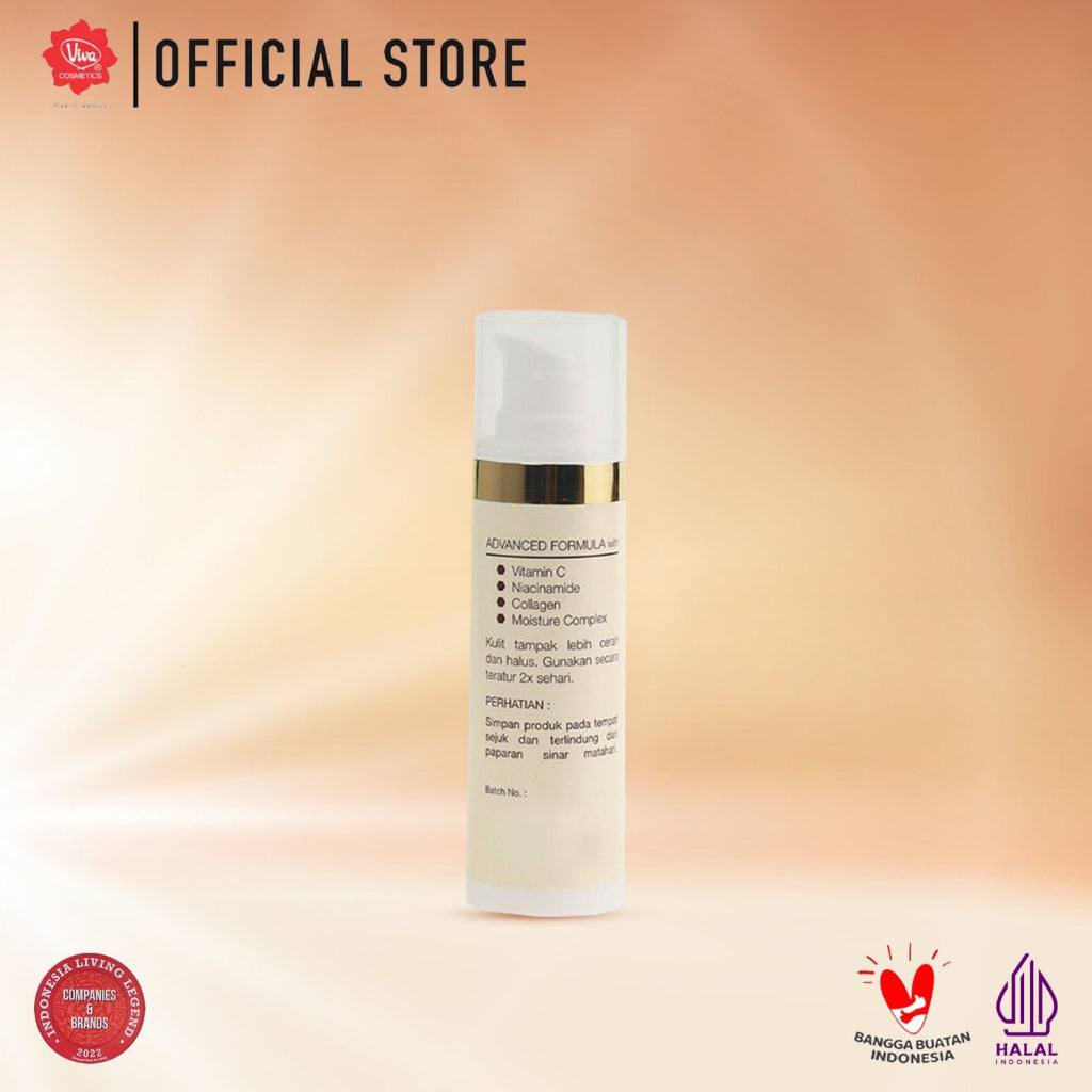 [Super Pack !!!] Viva Queen VIT C ACTIVE Whitening Advanced Face Serum with NIACINAMIDE & Vit B3- 30 ml (BRIGHTENING, WHITENING & GLOWING)- (isi 2 pcs)