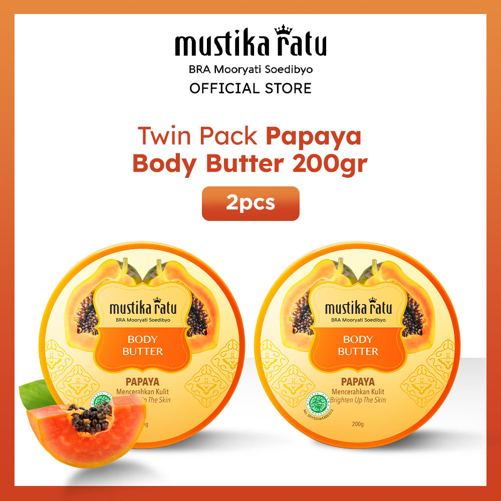 Mustika Ratu Twinpack Papaya Body Butter 200gr