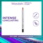 Wardah Eye Liner - Waterproof, dan Warna Hitam Intense - Tekstur Lembut Dengan Aplikator Presisi Mudah Digunakan - Tahan Lama Cocok Untuk Garis dalam Mata